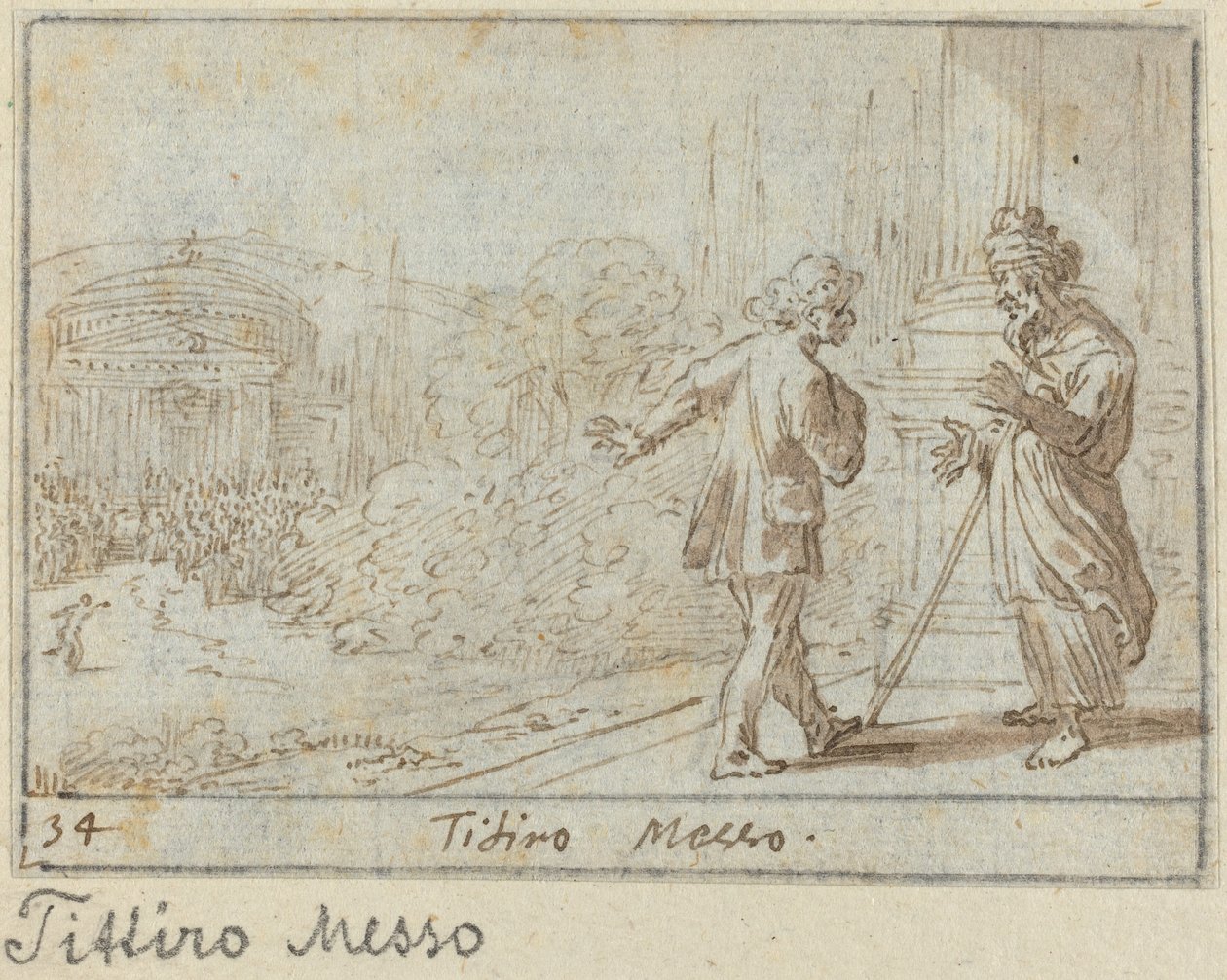 Titiro e Messo da Johann Wilhelm Baur