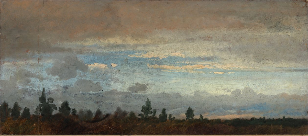 Cielo serale nuvoloso da Johann Wilhelm Schirmer