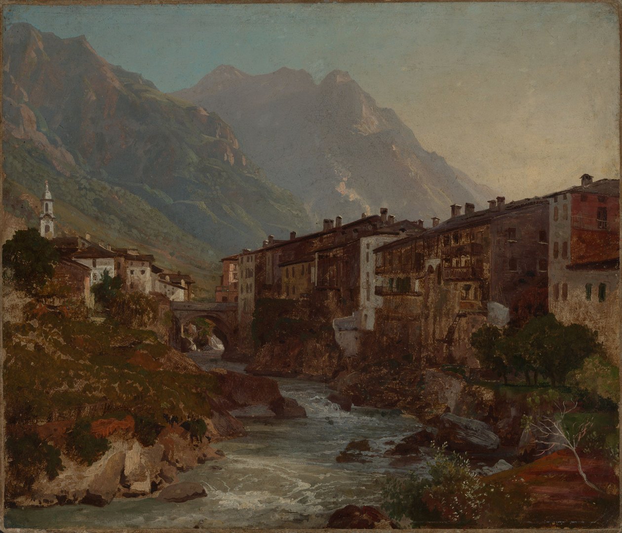Veduta di Chiavenna da Johann Wilhelm Schirmer