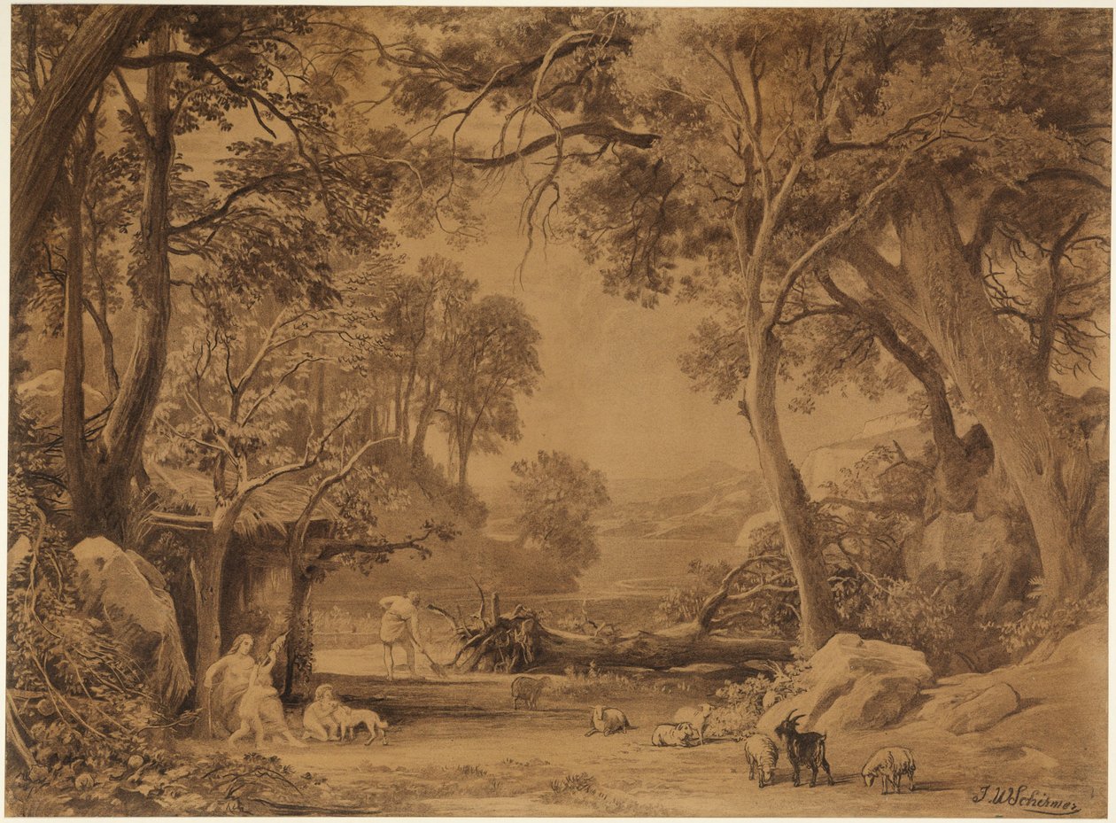 Il lavoro (Genesi 3, 19) da Johann Wilhelm Schirmer