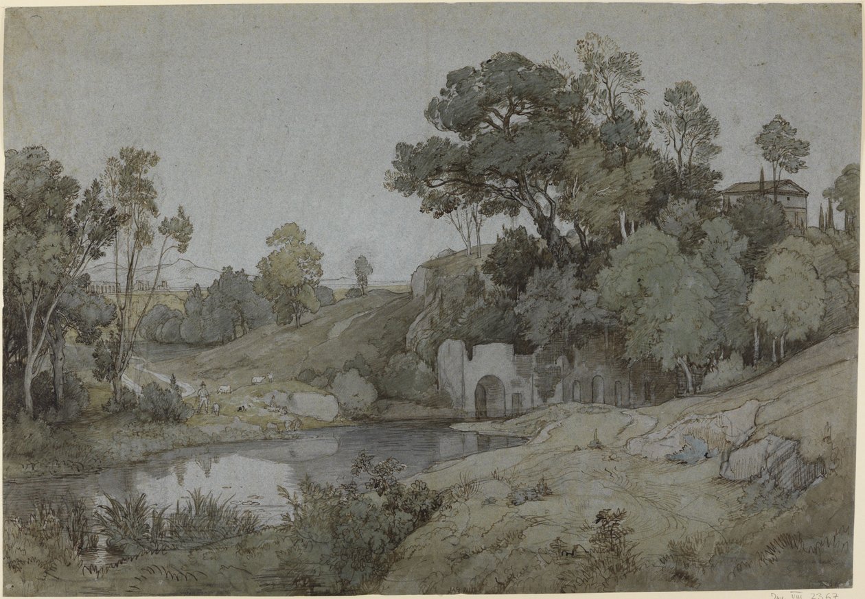 La grotta di Egeria da Johann Wilhelm Schirmer