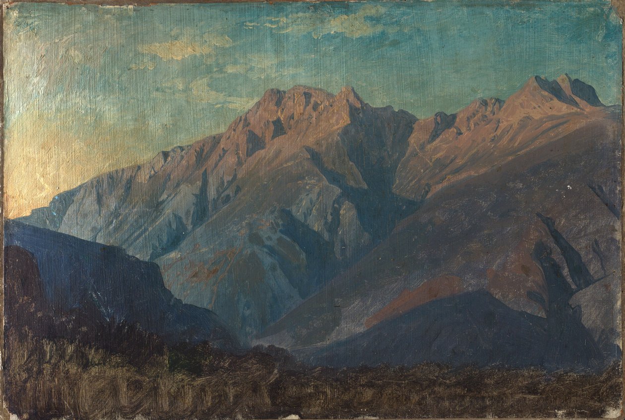 Massiccio roccioso (probabilmente) nei Grigioni da Johann Wilhelm Schirmer