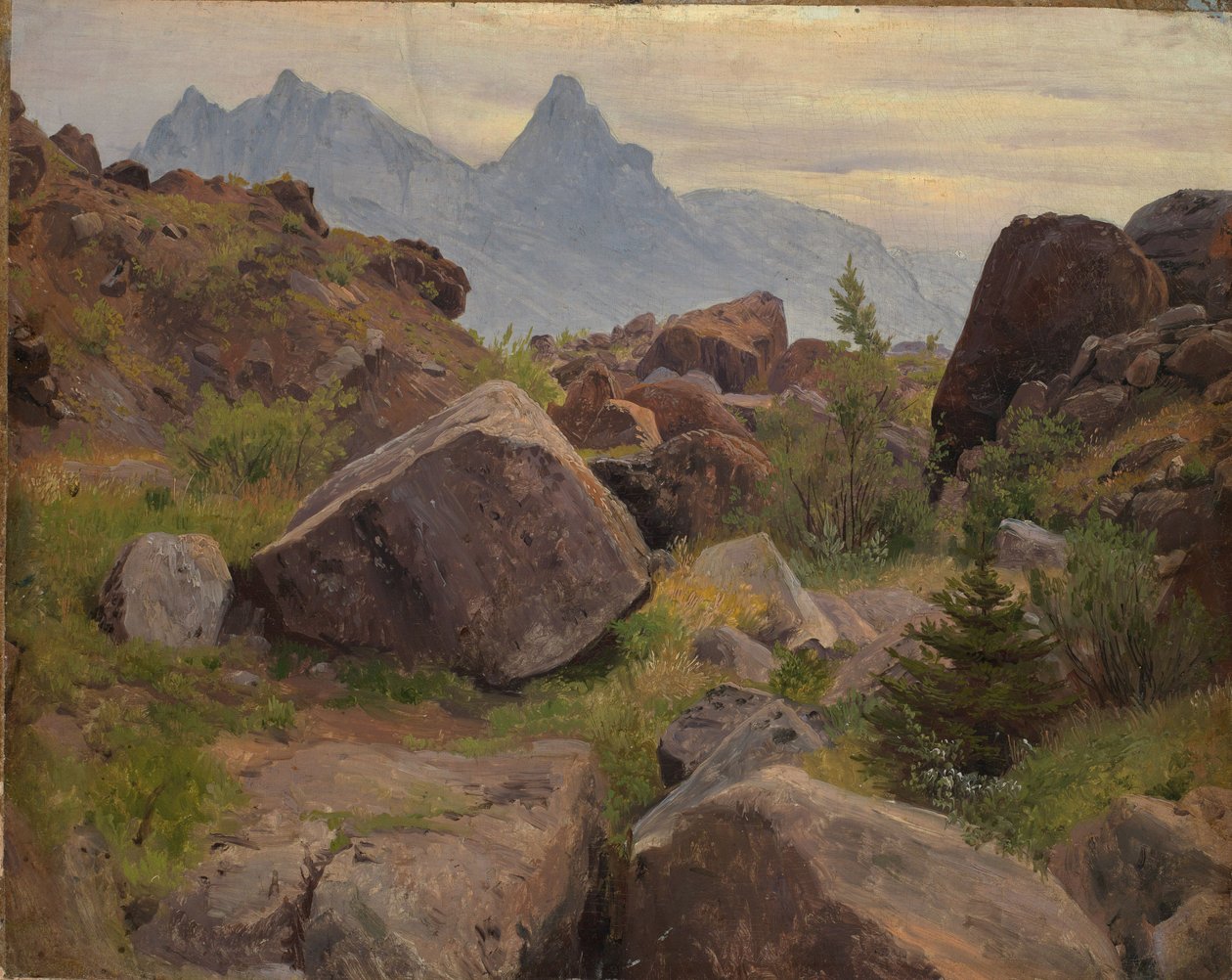 Studio geologico nei pressi di Goldau da Johann Wilhelm Schirmer
