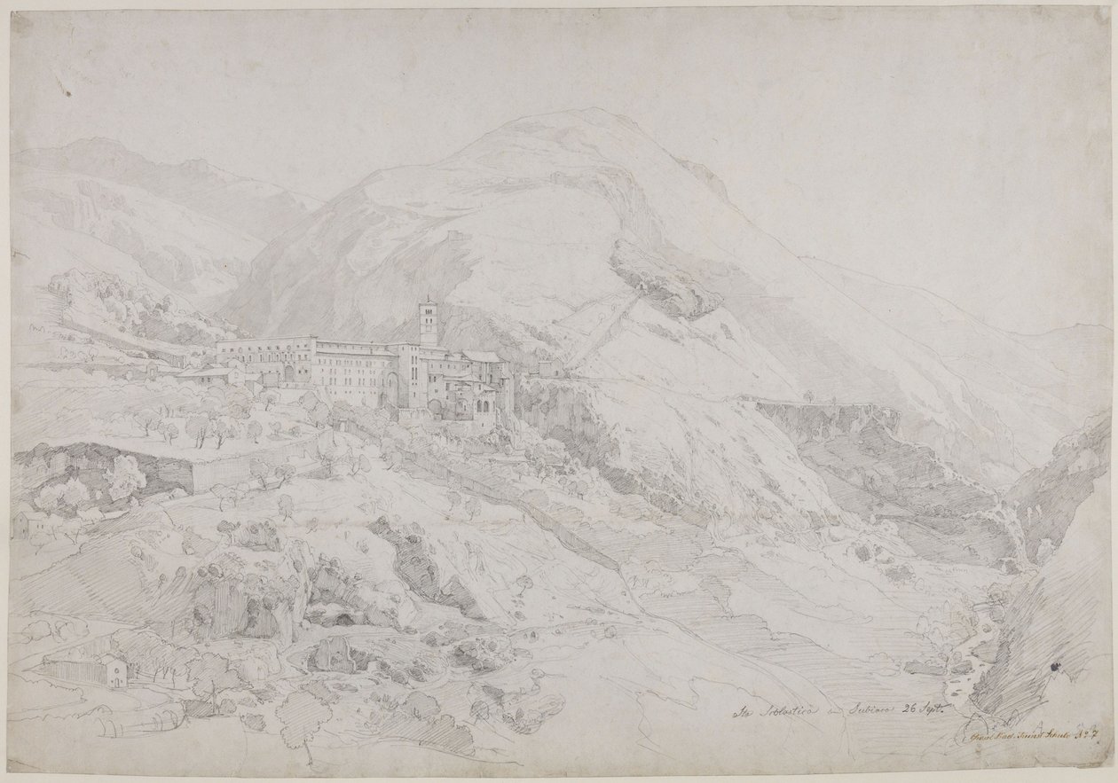 Monastero di Santa Scolastica a Subiaco da Johann Wilhelm Schirmer