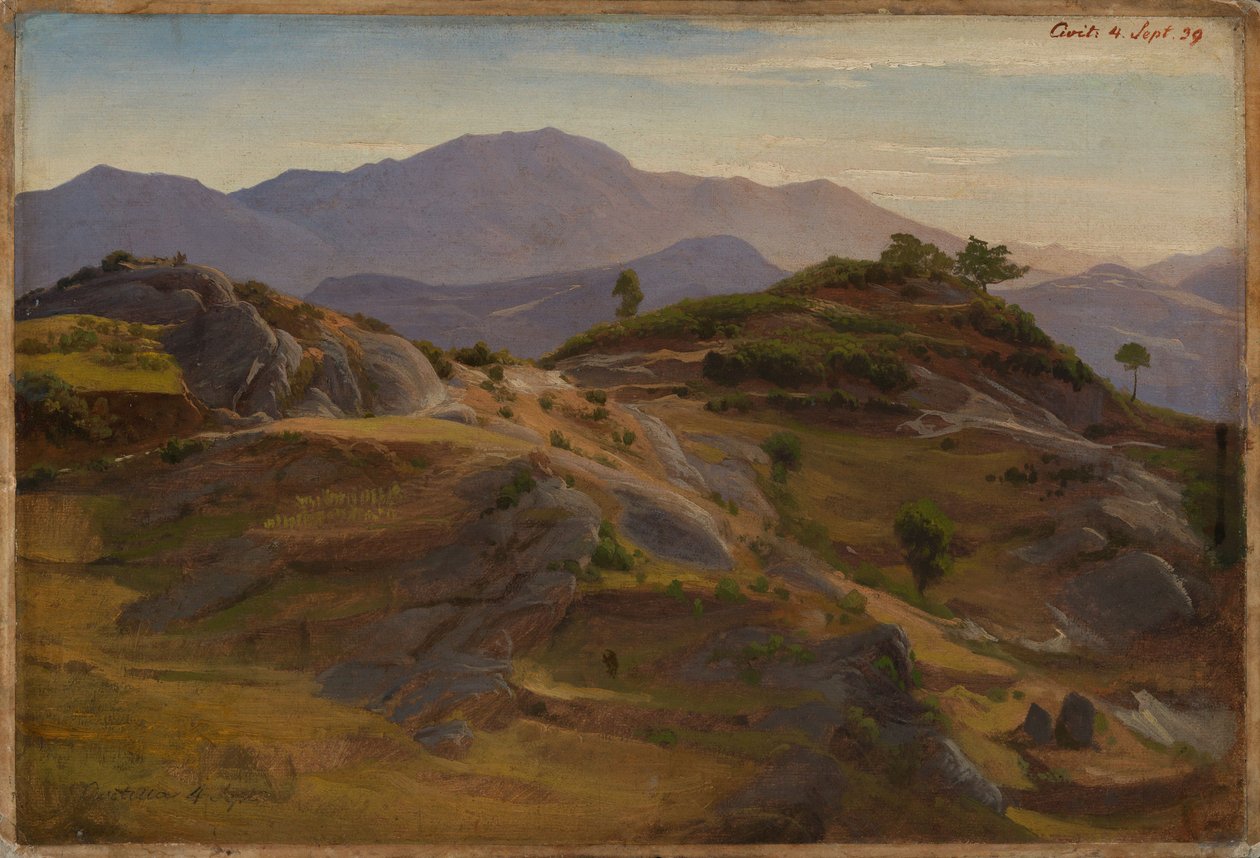 Paesaggio nei pressi di Civitella da Johann Wilhelm Schirmer