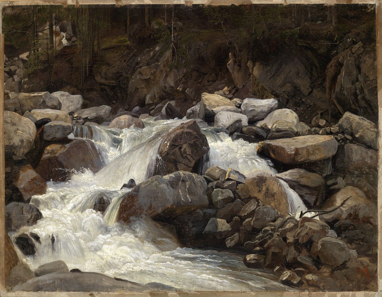 Torrente di montagna svizzero da Johann Wilhelm Schirmer