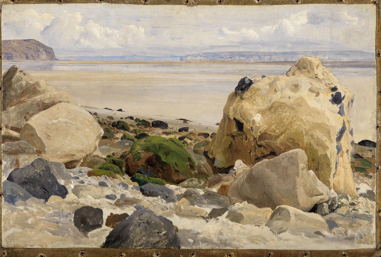 Spiaggia rocciosa da Johann Wilhelm Schirmer