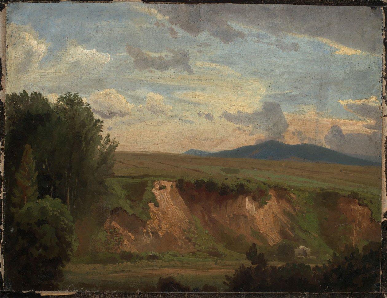 Paesaggio della Francia meridionale con pendio spoglio da Johann Wilhelm Schirmer