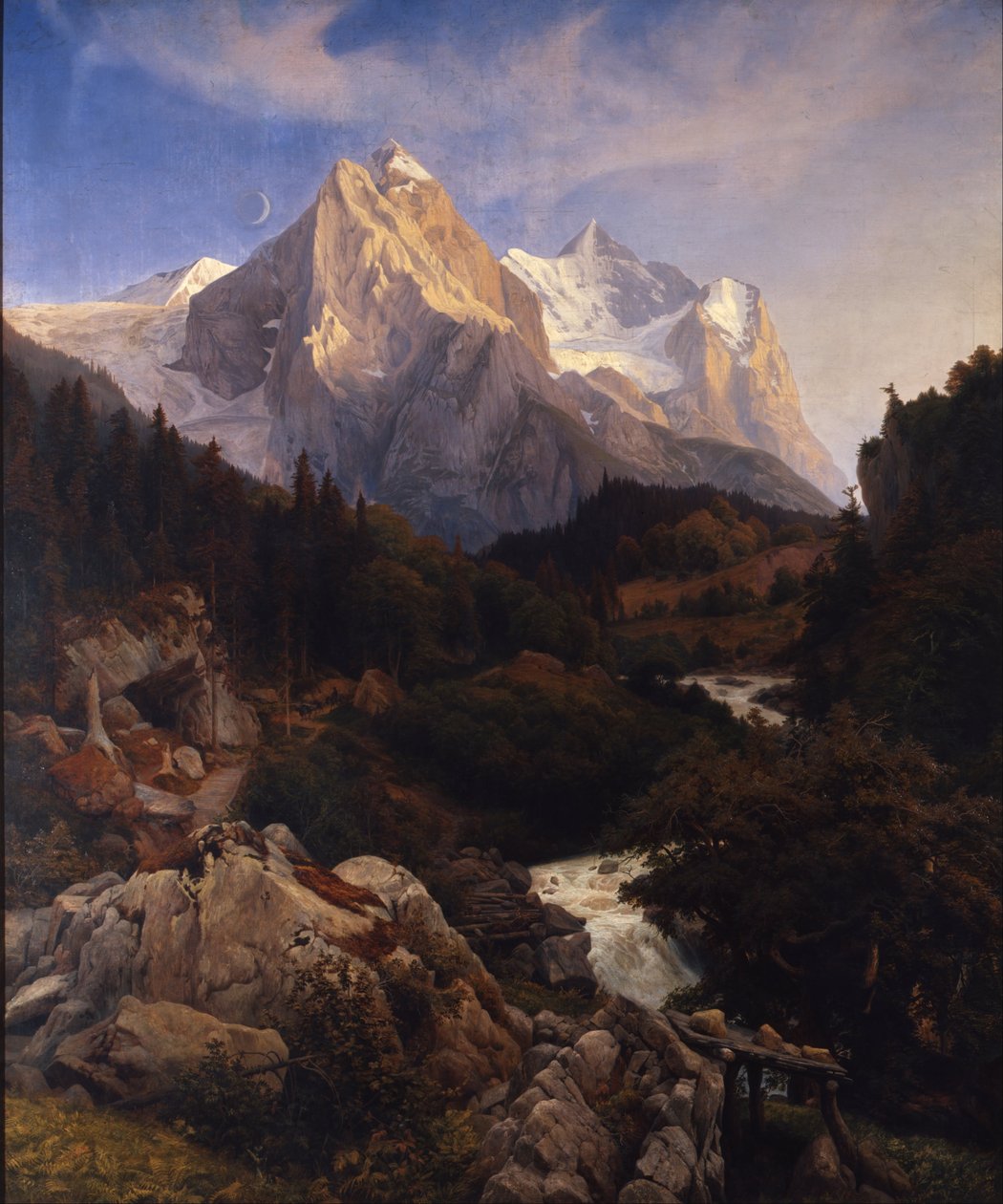 Il Wetterhorn da Johann Wilhelm Schirmer