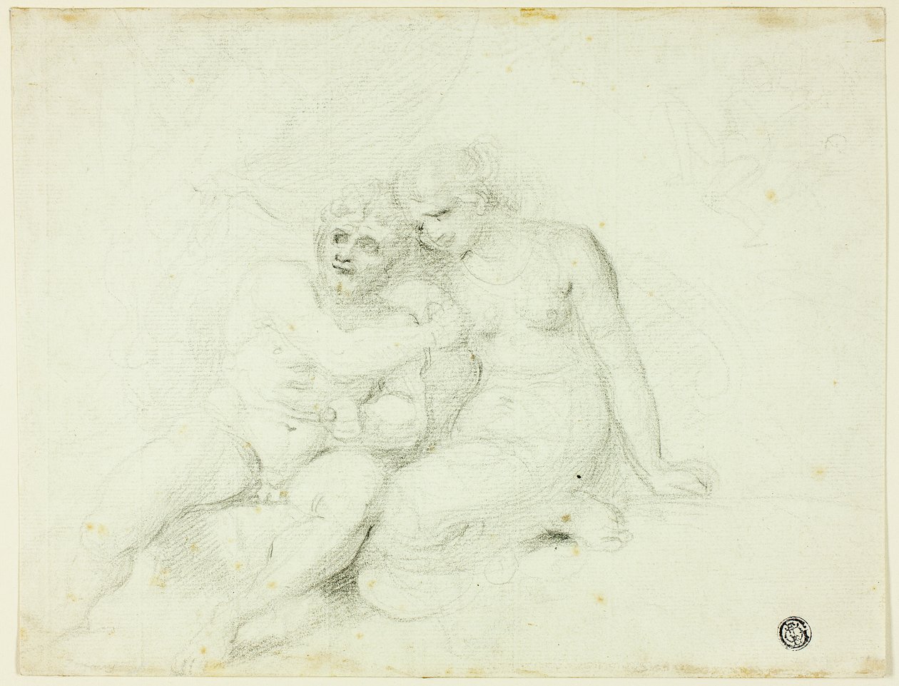 Maschio seduto vicino a una femmina da Johann Zoffany