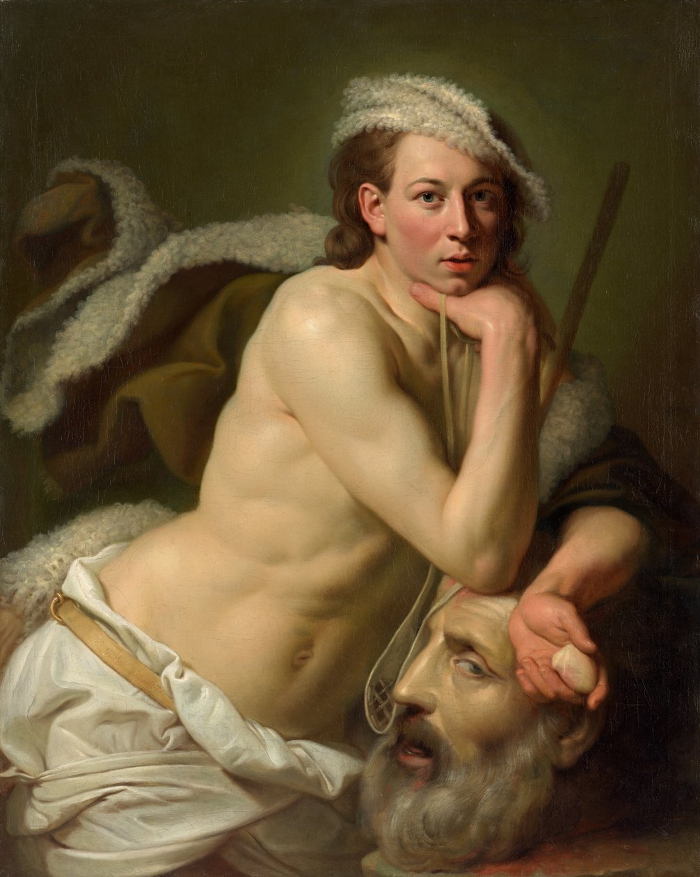 Autoritratto di Davide con la testa di Golia da Johann Zoffany
