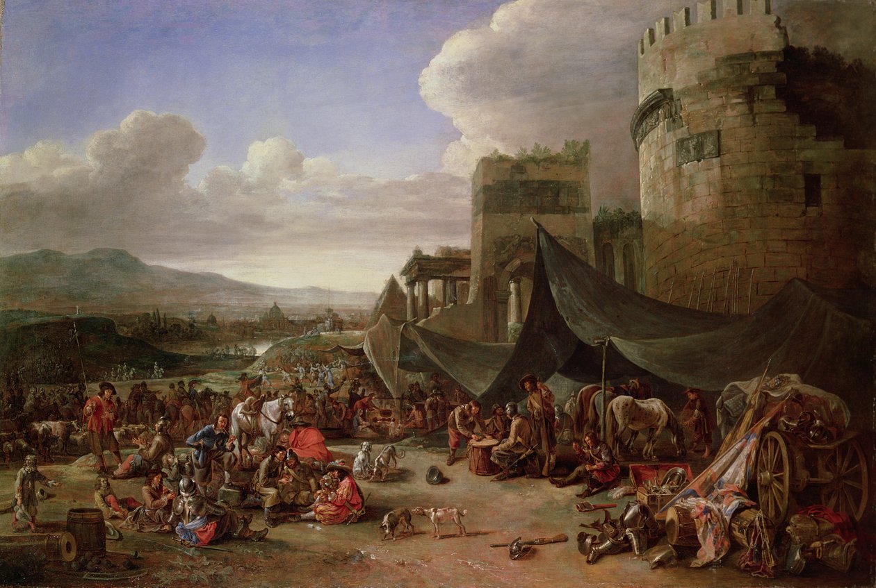 Il sacco di Roma nel 1527 da Johannes Lingelbach