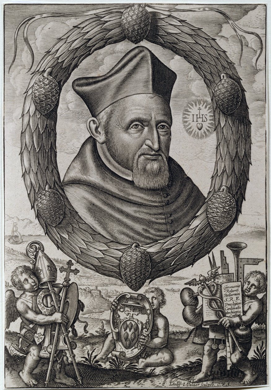 Ritratto di Roberto Bellarmini, Cardinale Arcivescovo di Capua da Johannes Valdor