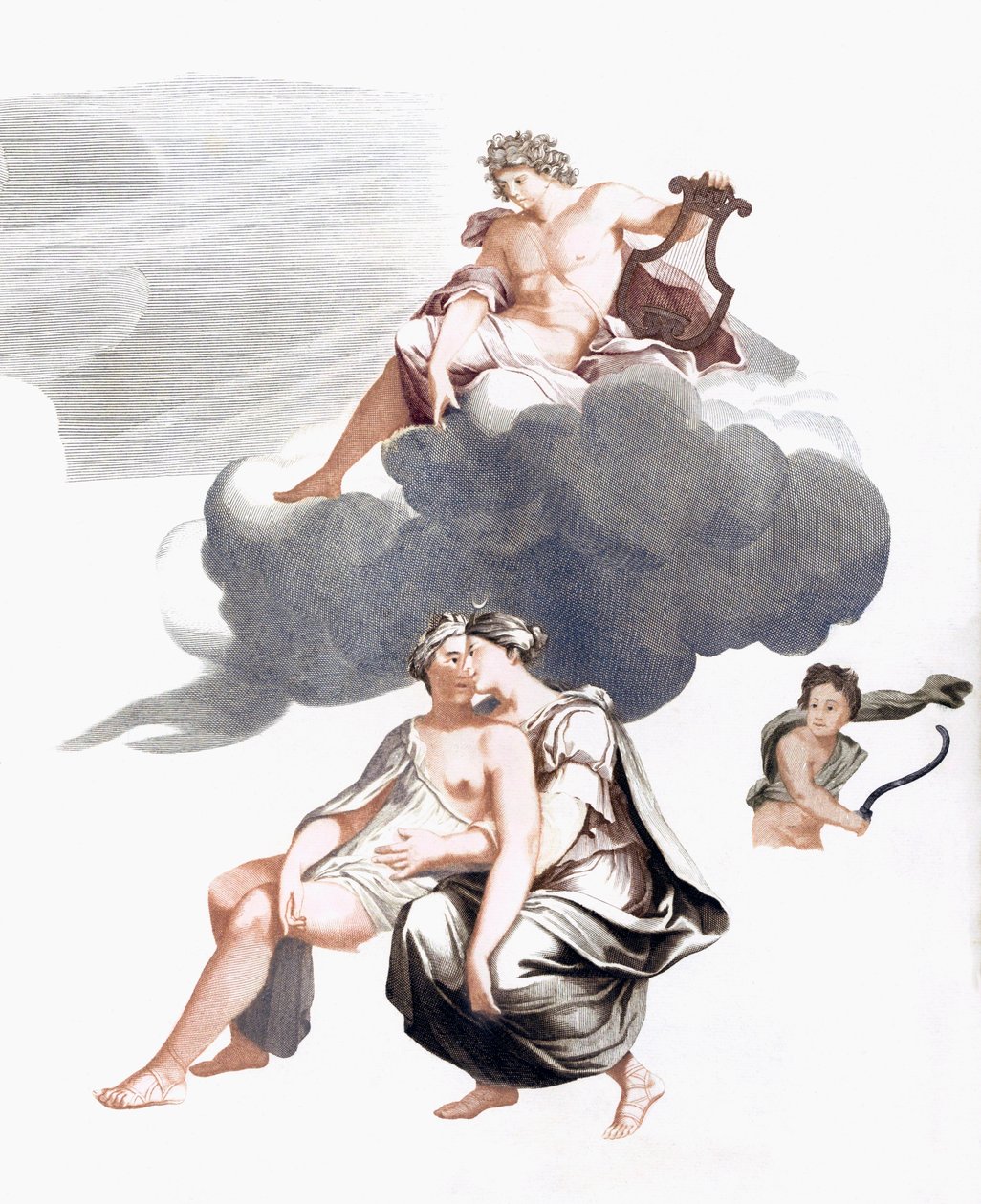 Giove e Callisto (stampa) da Johannes (after) Teyler