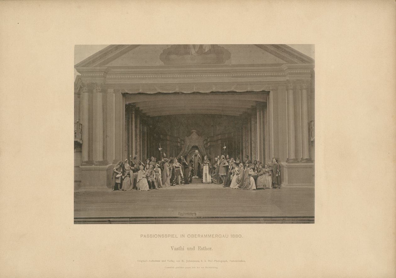 Passione di Ober-Ammergau - Vasthi ed Ester da Johannes Bernhard