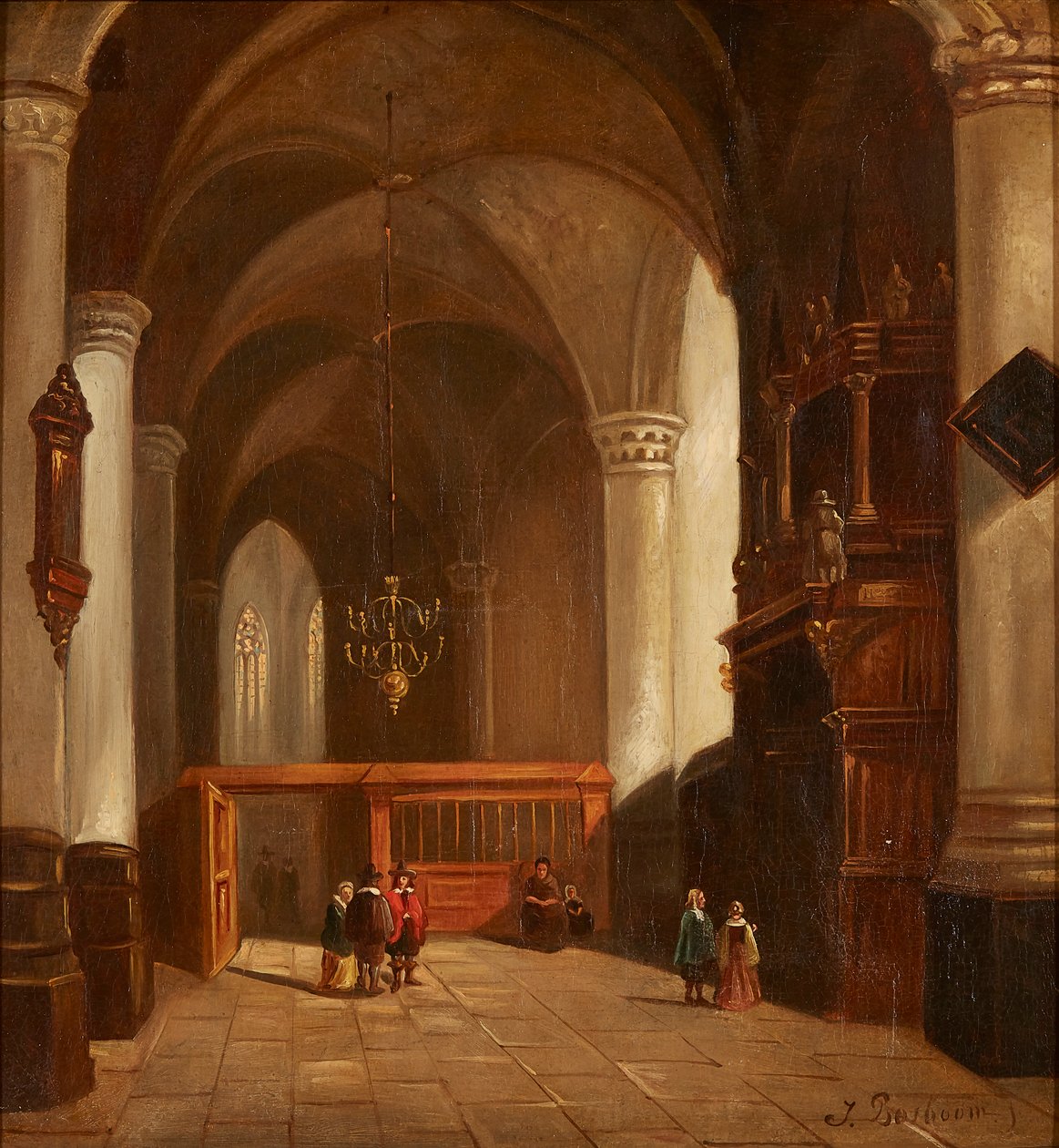 Interno della chiesa da Johannes Bosboom