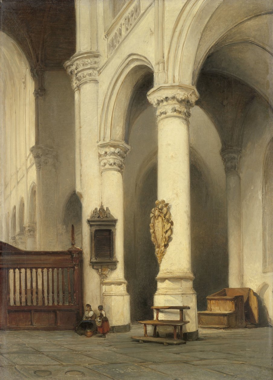 Interno di una chiesa da Johannes Bosboom