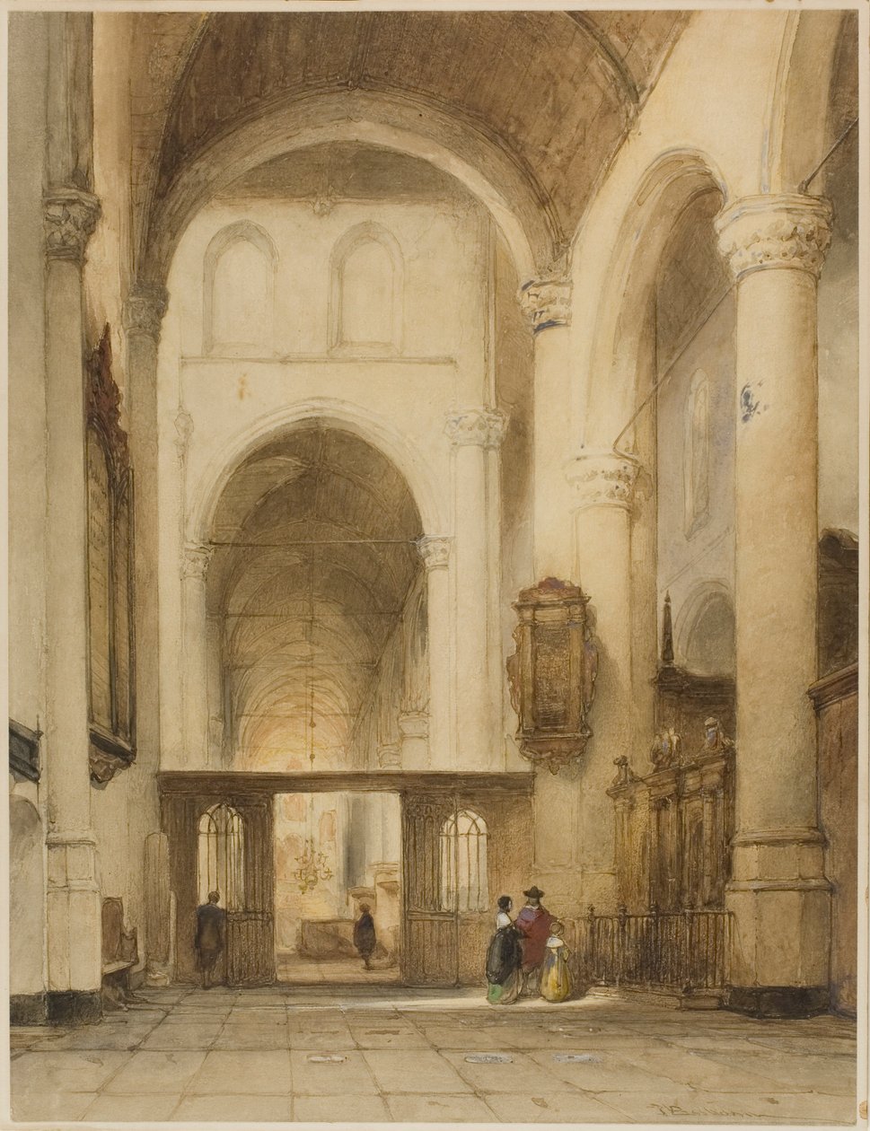 Interno della chiesa da Johannes Bosboom