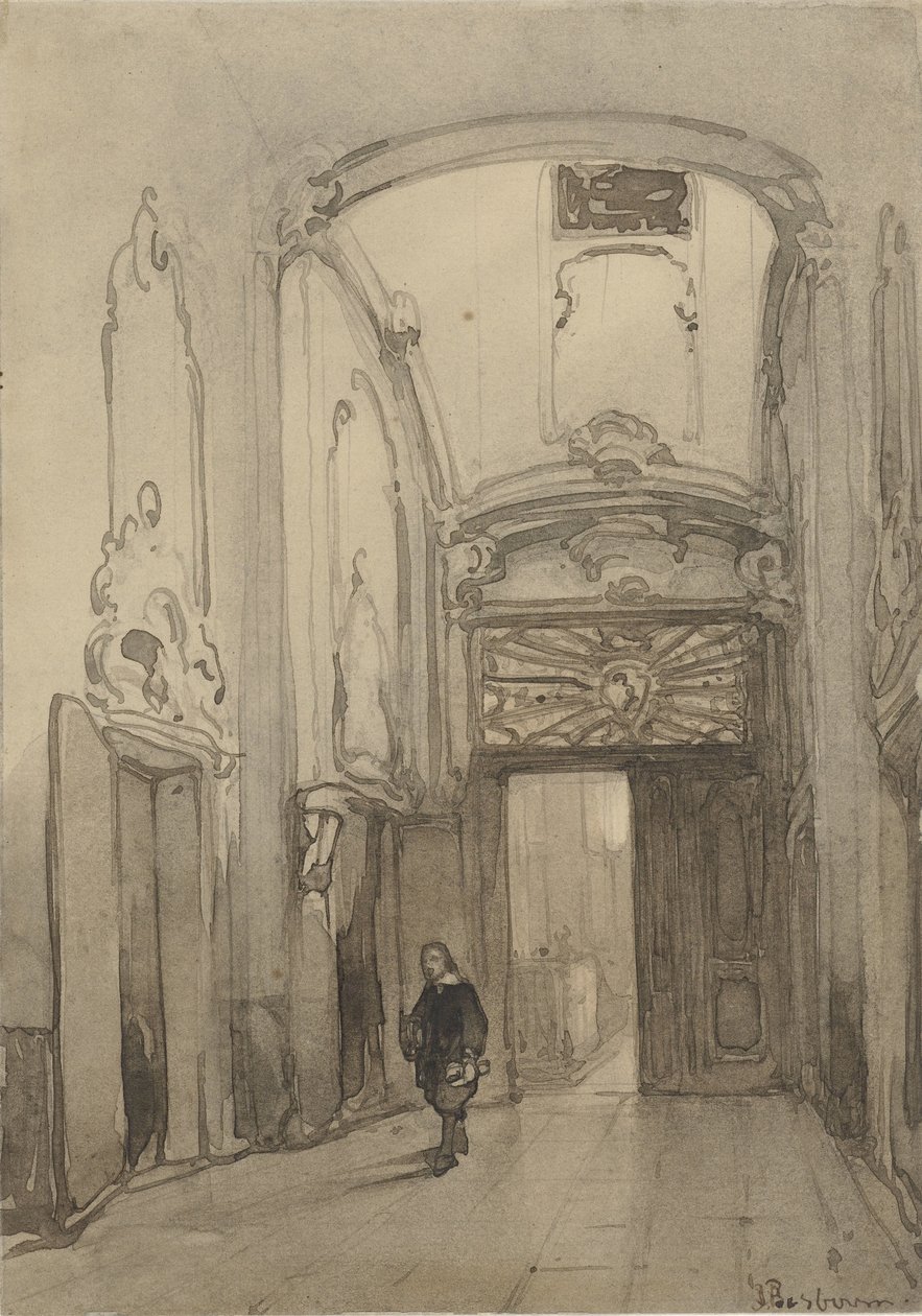 Portale rococò nel municipio dell