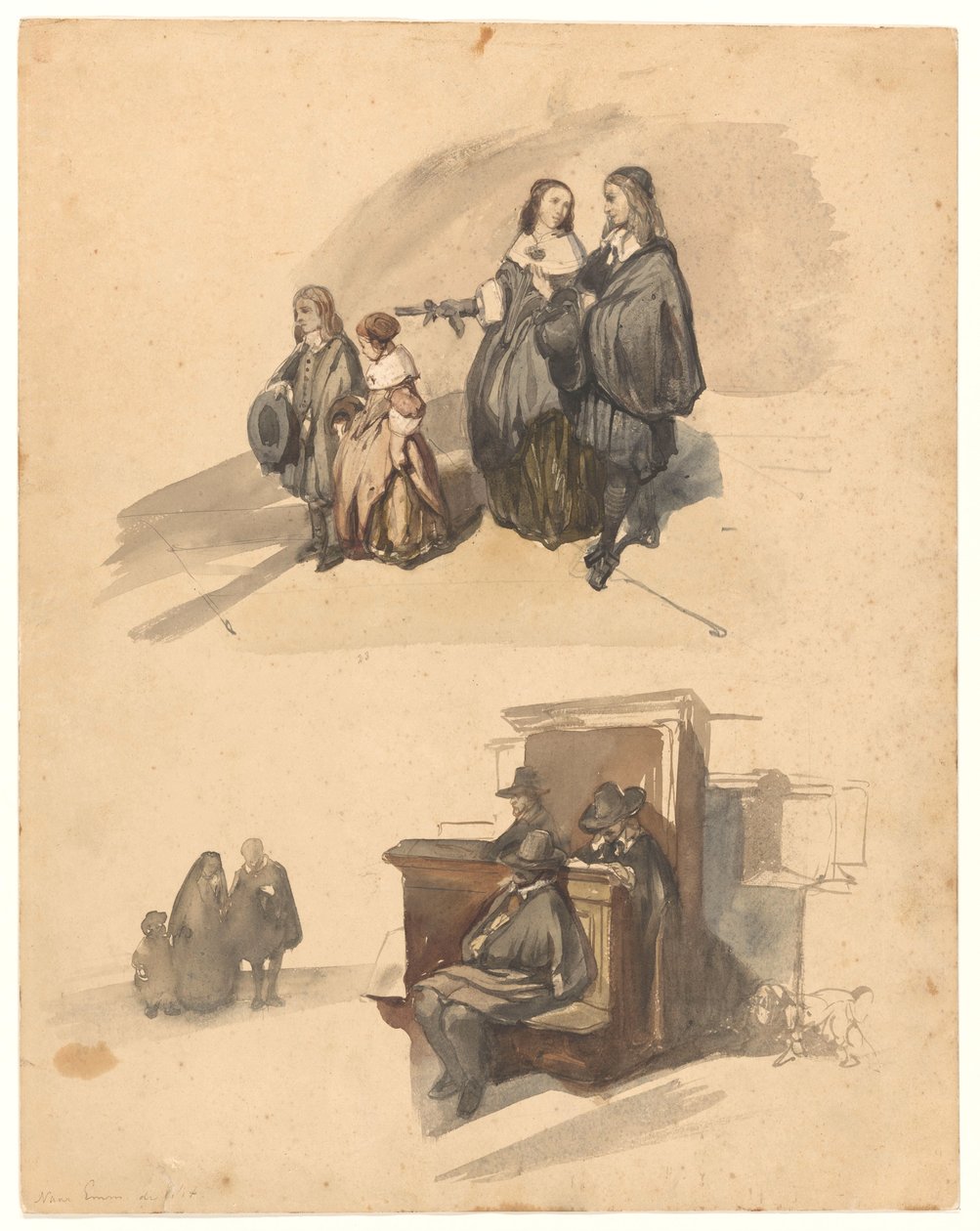 Studi di figure da Johannes Bosboom