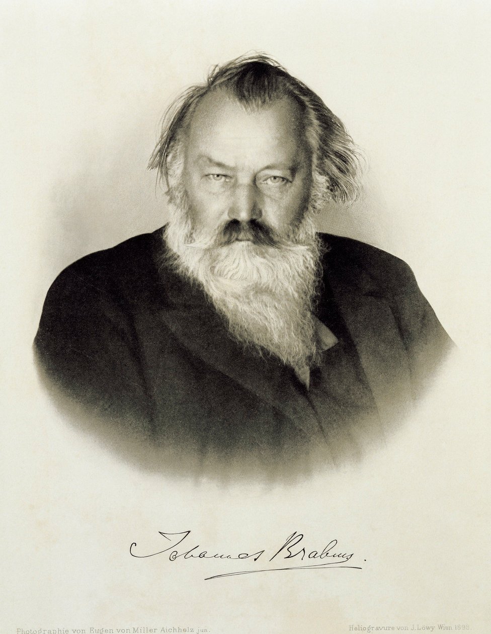 Ritratto inciso del compositore, pianista e direttore d