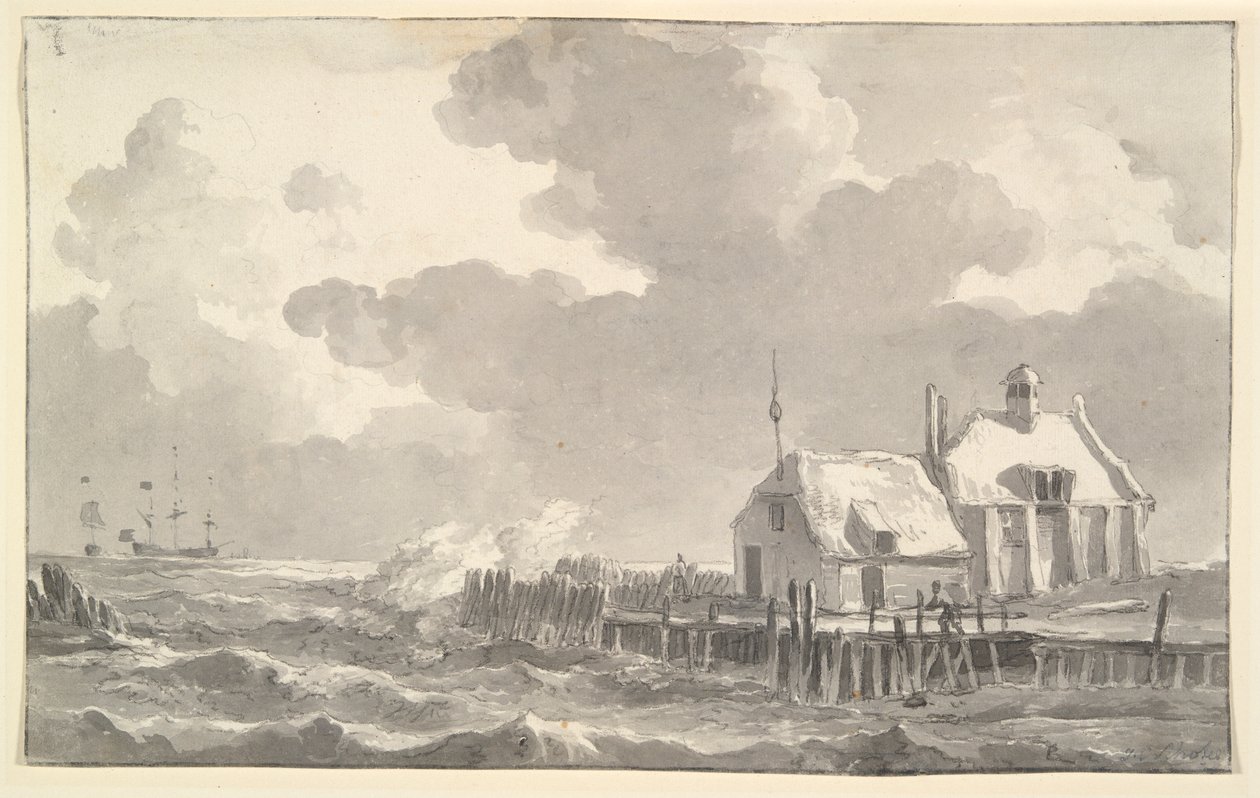 Un estuario in tempesta da Johannes Christiaan Schotel