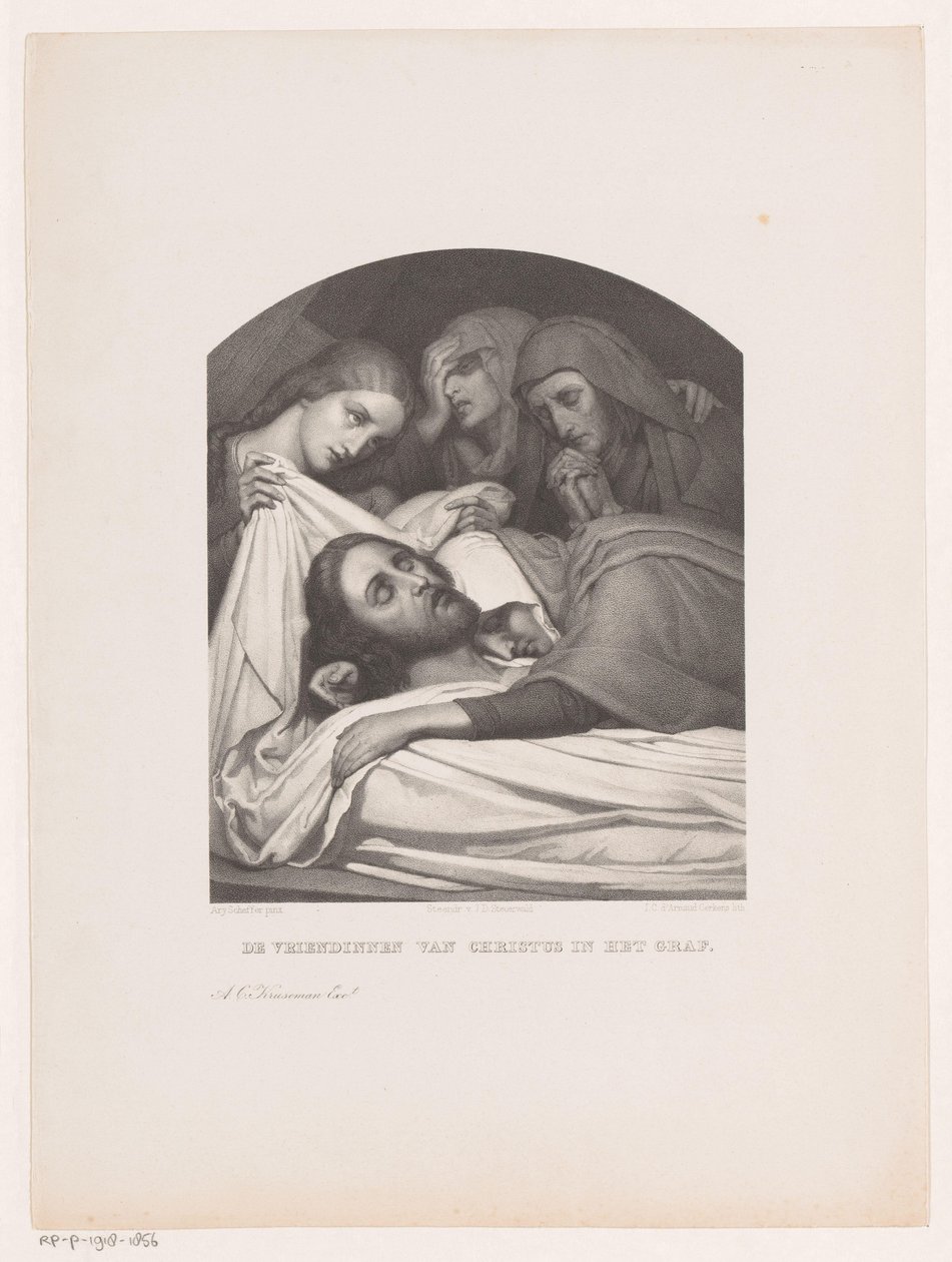 Donne alla tomba di Cristo (Le amiche di Cristo alla tomba) da Johannes Christiaan d