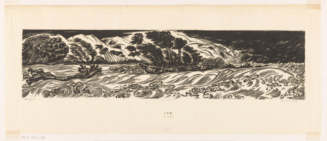 Bandjir da Johannes Frederik Engelbert ten Klooster (signed by artist)