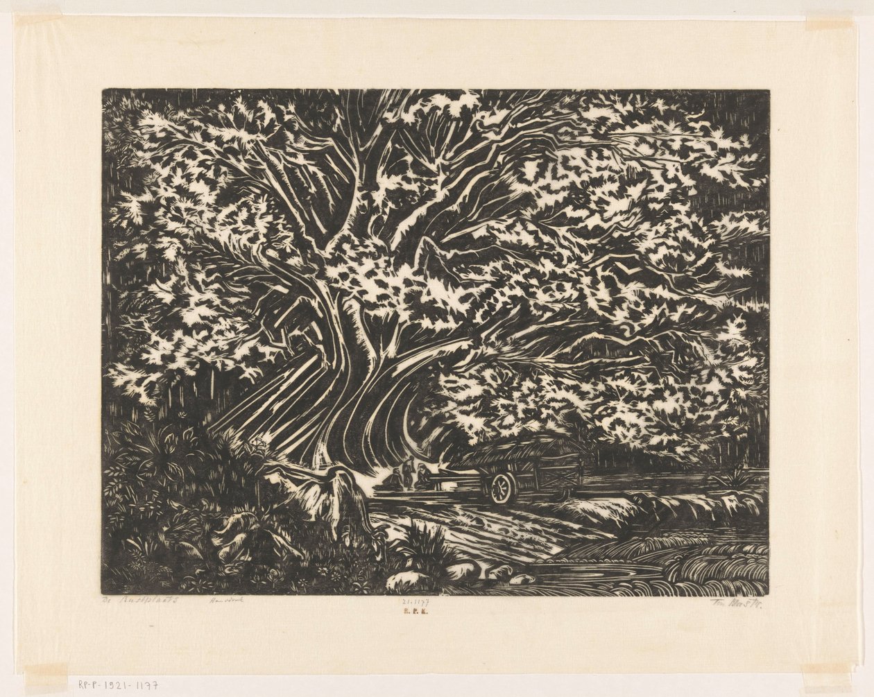 Il luogo di riposo da Johannes Frederik Engelbert ten Klooster (signed by artist)