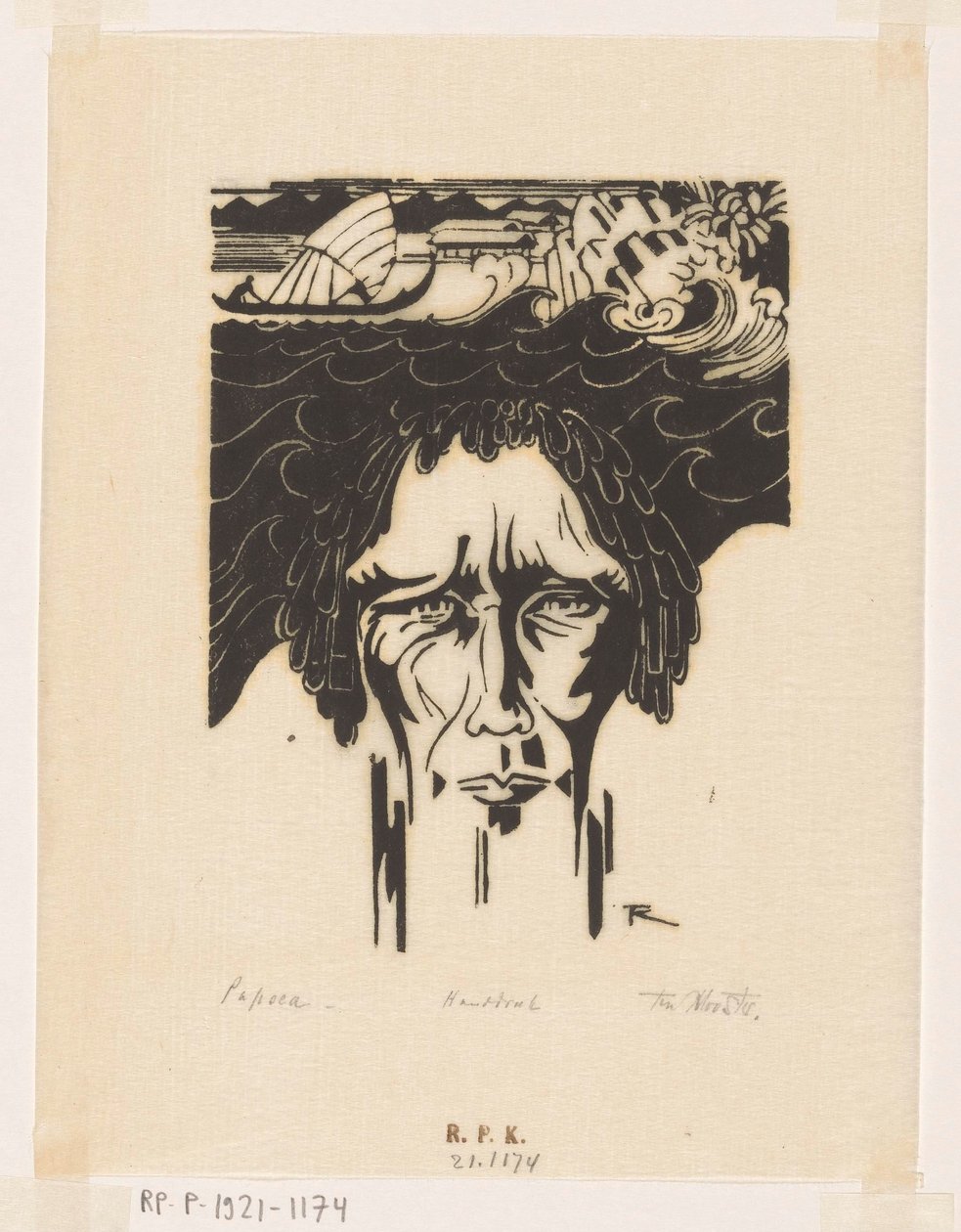 Papua da Johannes Frederik Engelbert ten Klooster (signed by artist)