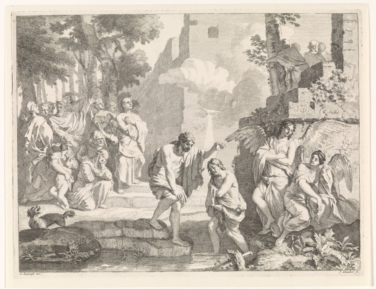Battesimo di Cristo (rappresentazioni bibliche, mitologiche e allegoriche) da Johannes Glauber