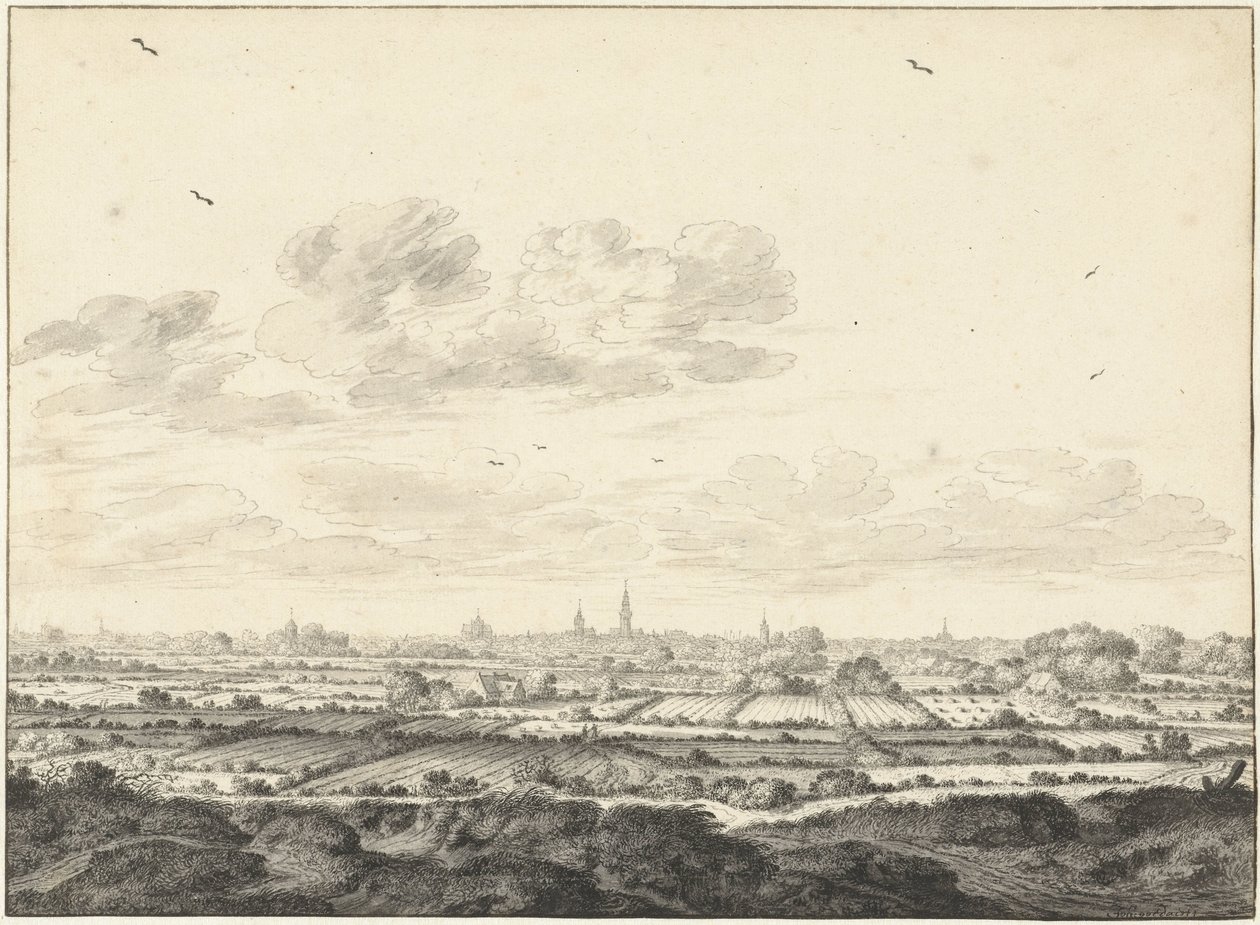 Veduta di Middelburg da Johannes Goedaert