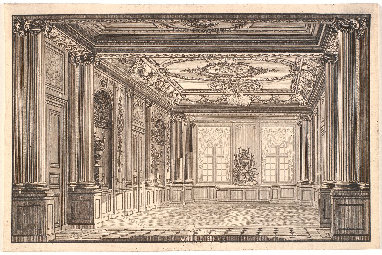 Sala da pranzo nel palazzo di Chr. VII ad Amalienborg da Johannes Gottfred Bradt