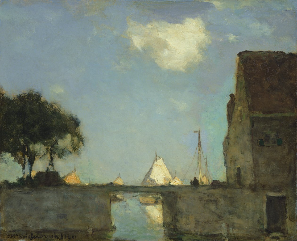 Noorden, vicino a Nieuwkoop, 1901 da Johannes Hendrik Weissenbruch