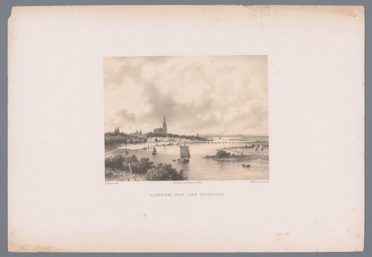 Veduta di Arnhem dalla Rehberg da Johannes Hilverdink