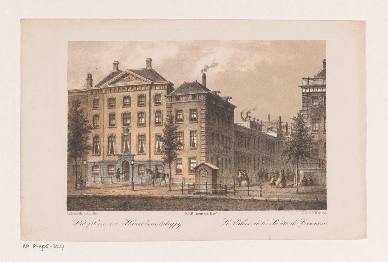 Sede centrale della Compagnia Commerciale ad Amsterdam da Johannes Hilverdink