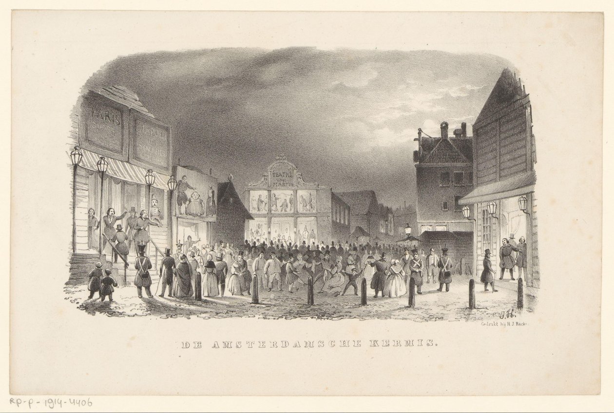 Fiera al Botermarkt di Amsterdam da Johannes Hilverdink