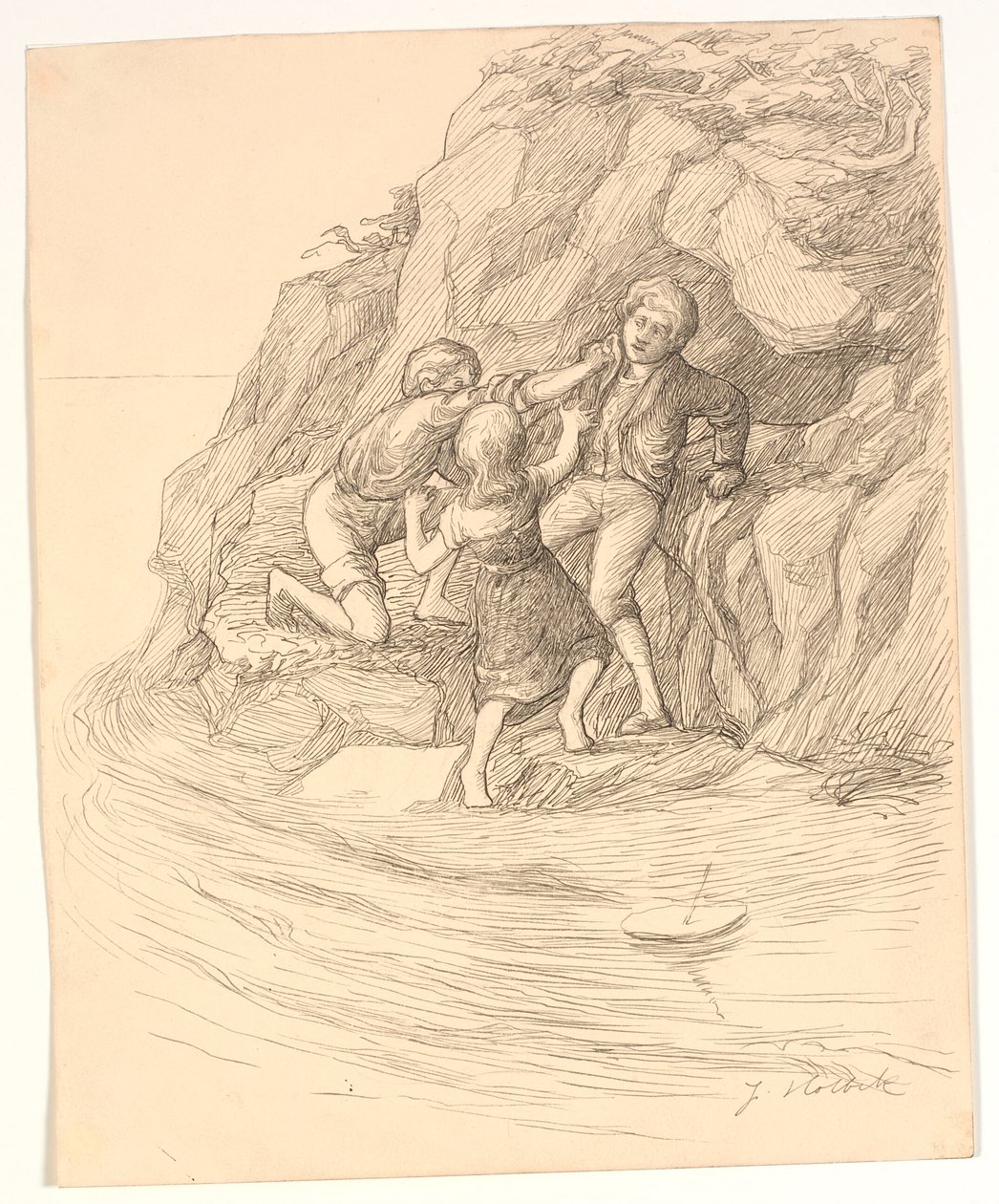 Illustrazione per "Enoch Arden" di Alfred Tennyson da Johannes Holbek