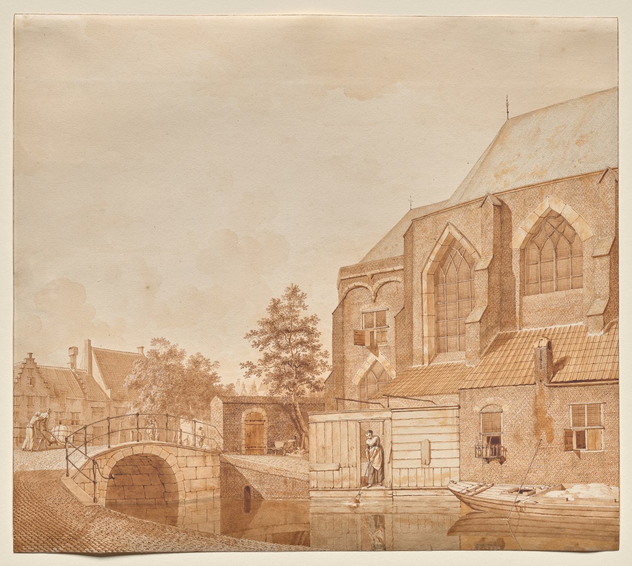 Veduta della Nieuwe Kerk, Delft da Johannes Huibert Prins