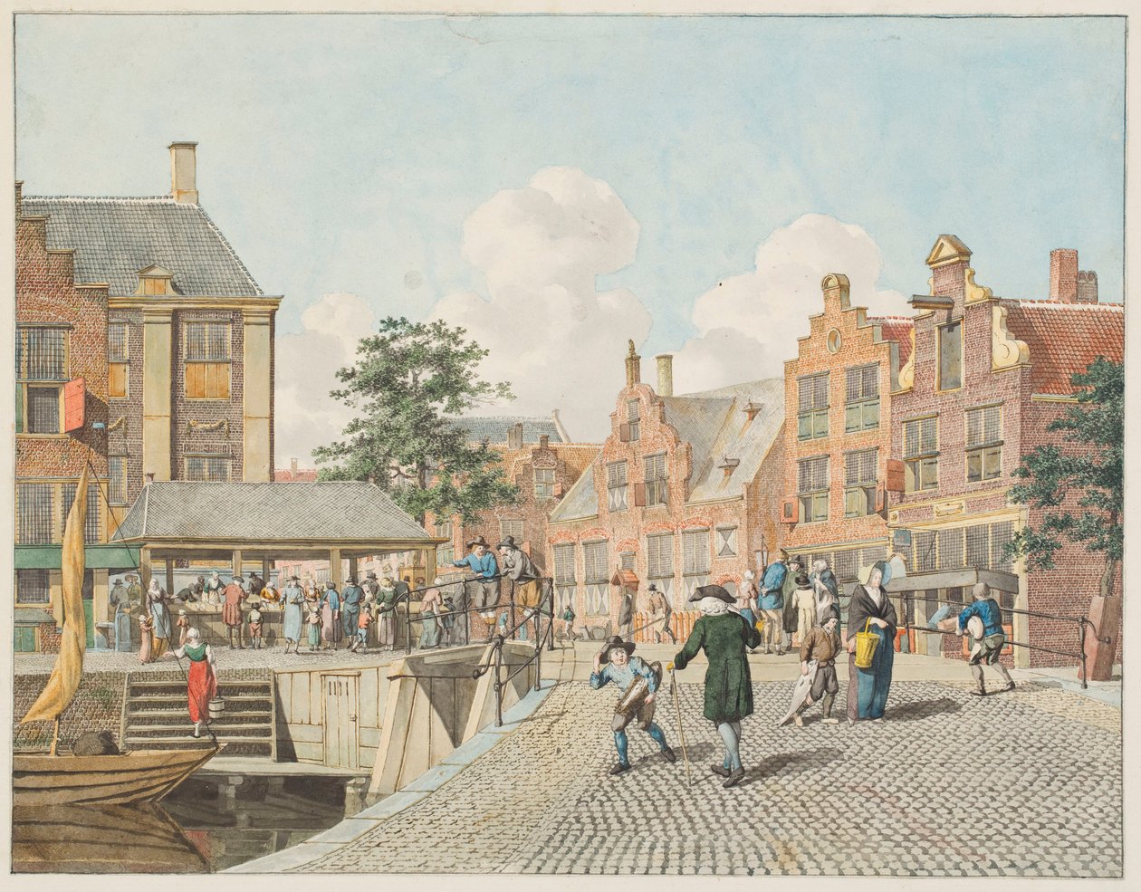 Veduta urbana olandese da Johannes Huibert Prins