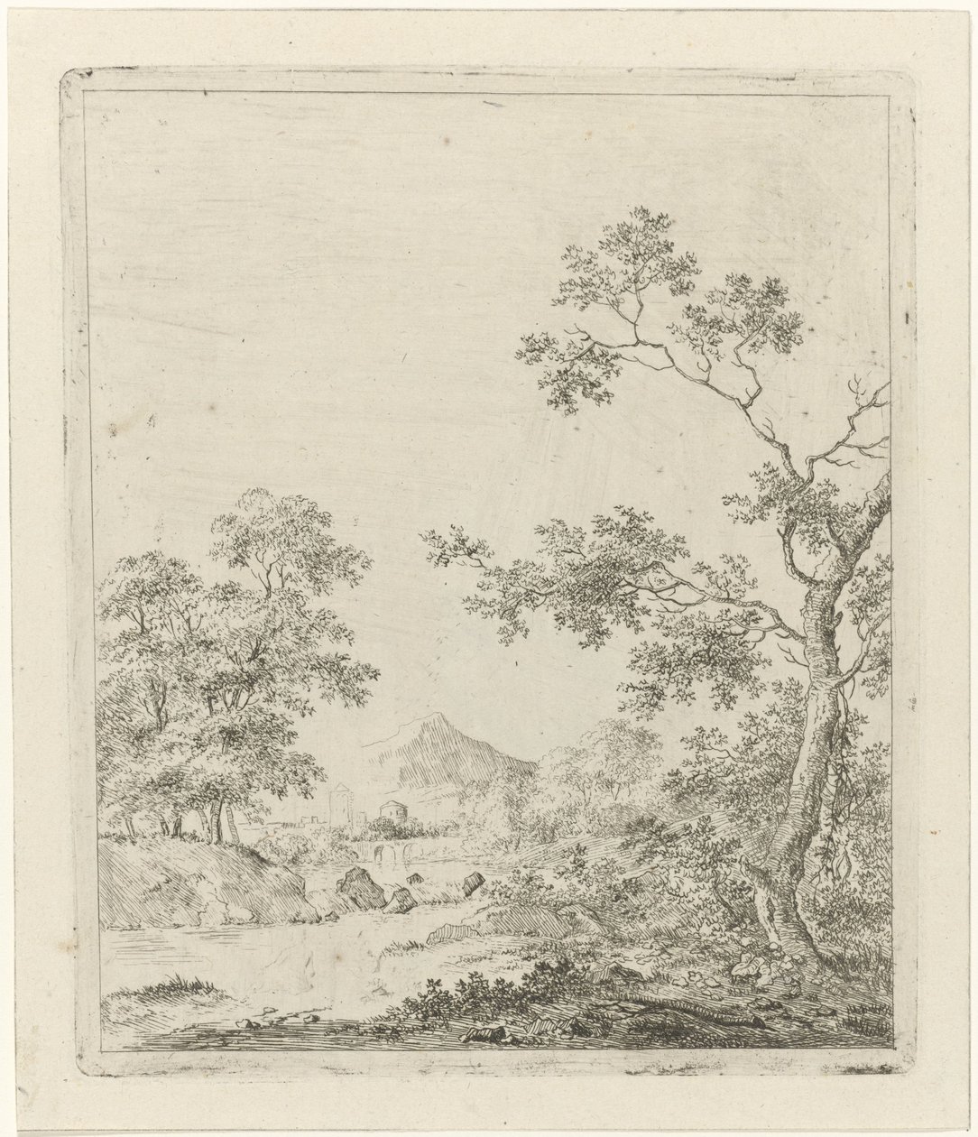 Paesaggio con pescatore da Johannes Janson
