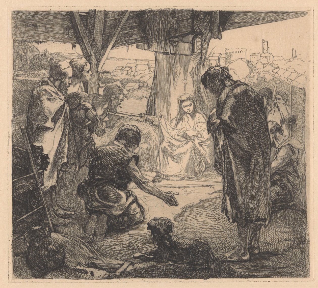 Adorazione dei pastori da Johannes Josephus Aarts