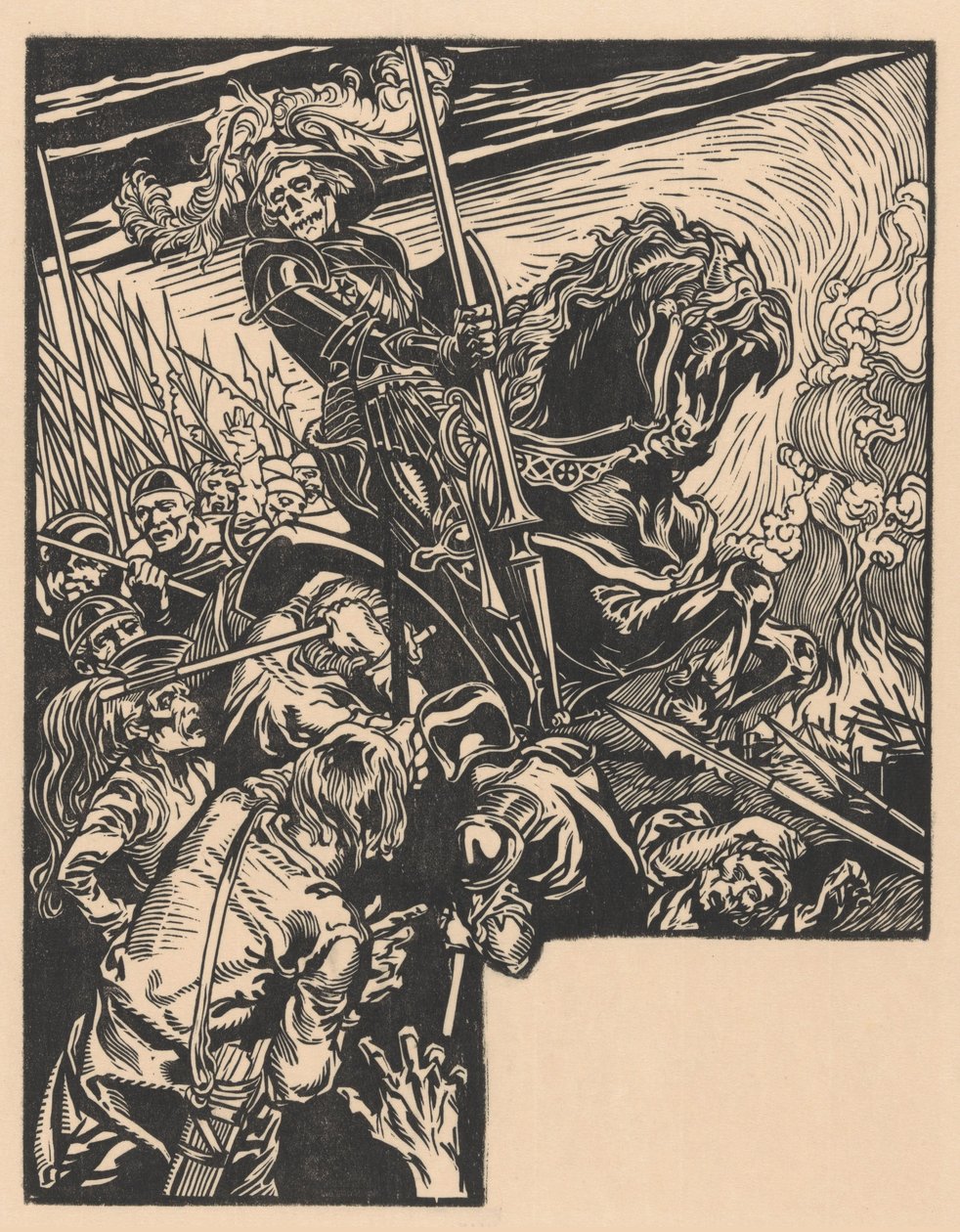 La Morte durante una battaglia da Johannes Josephus Aarts