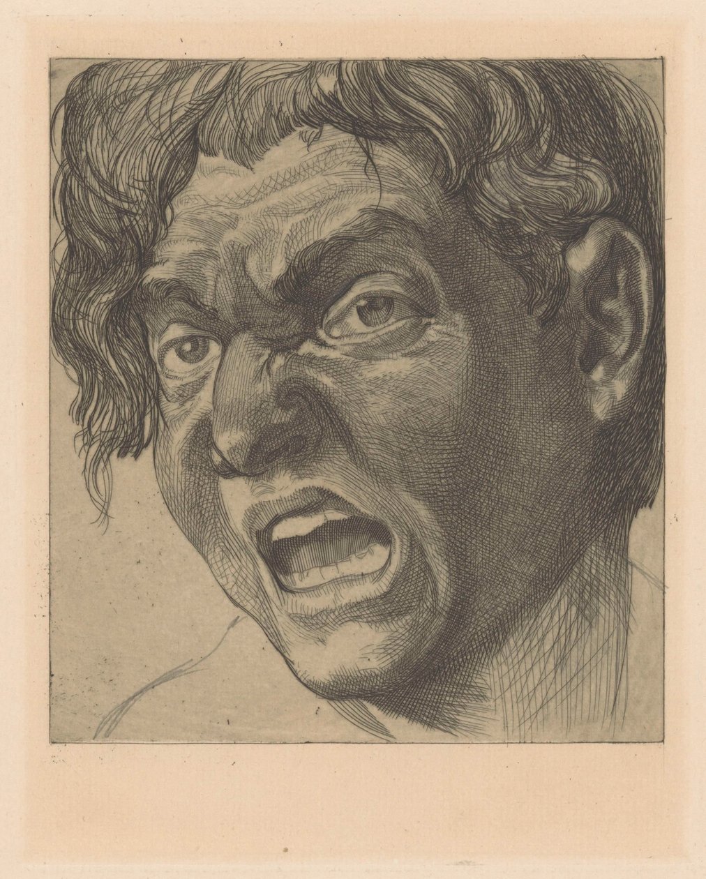 Uomo che sbadiglia da Johannes Josephus Aarts