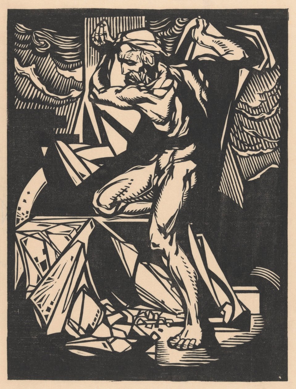 Sansone distrugge le colonne del tempio da Johannes Josephus Aarts