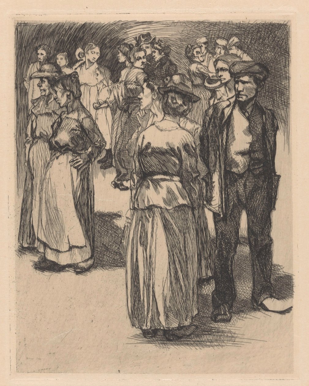 Uomini e donne in piedi da Johannes Josephus Aarts