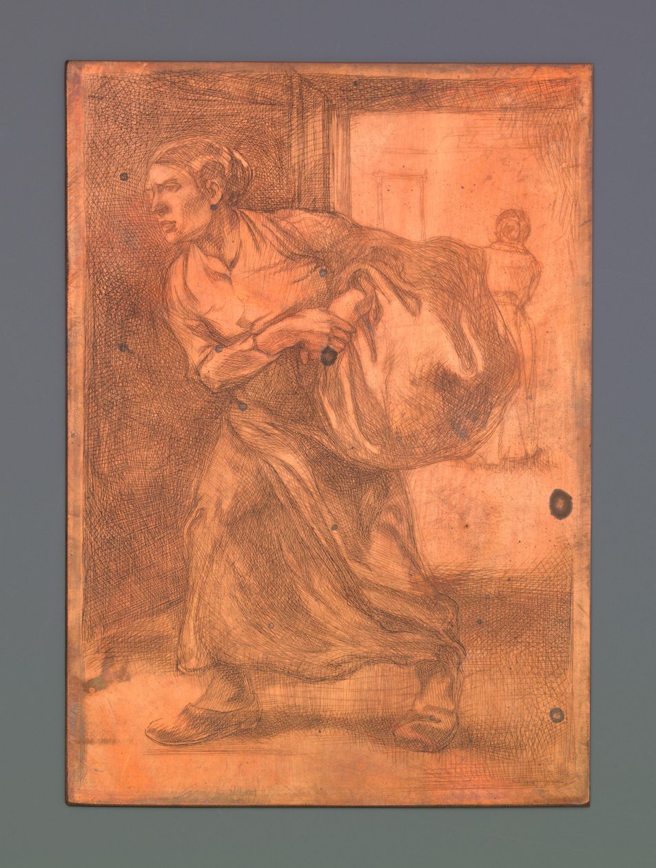 Donna che porta un sacco da Johannes Josephus Aarts