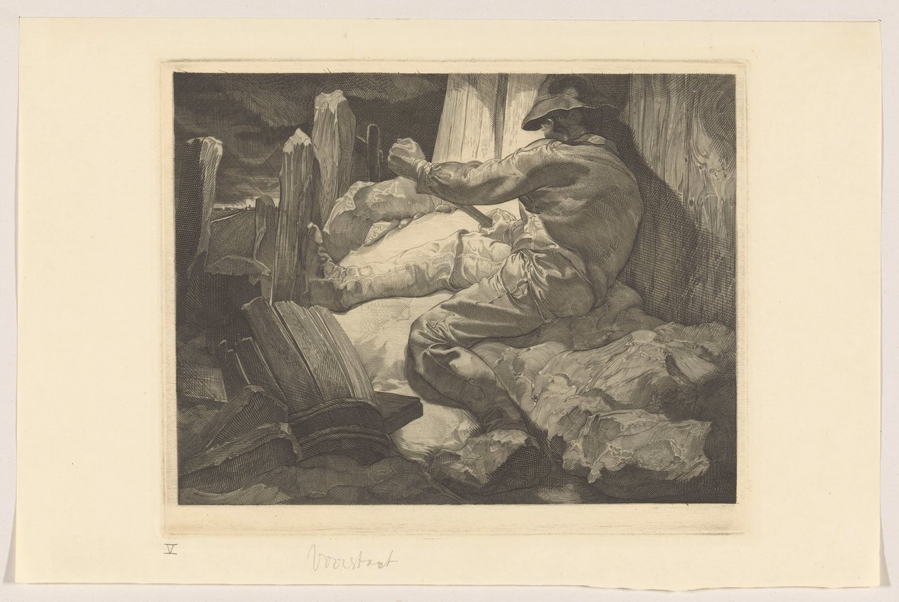 Lavoratore che si dimena da Johannes Josephus Aarts