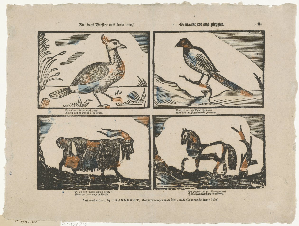 Guarda queste bestie con i suoi quattro / Fatto per il nostro piacere da Johannes Kannewet (II)