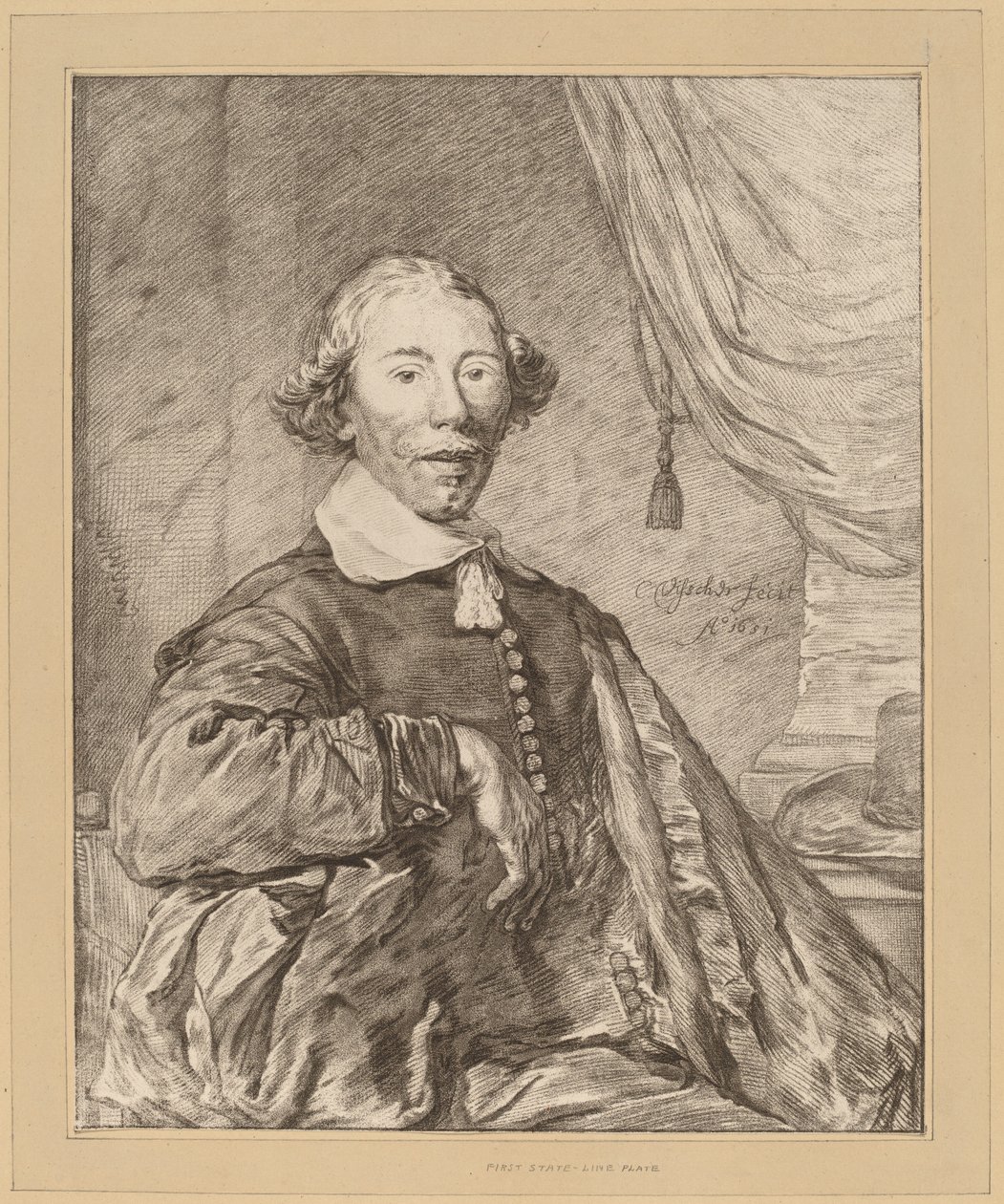 Ritratto di un uomo seduto da Johannes Kornlein